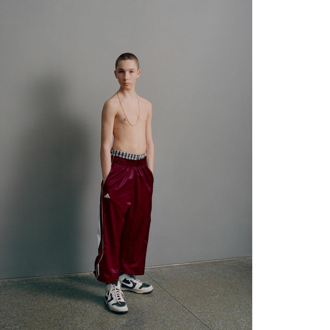 Lucas M (@lucasmrtl) for Dazed Magazine. Photography by Venetia Scott and styling by Poppy Kain. Hair by Gary Gill and make-up by Thomas de Kluyver and Joel Babicci. Thank you @noahtshelley!
