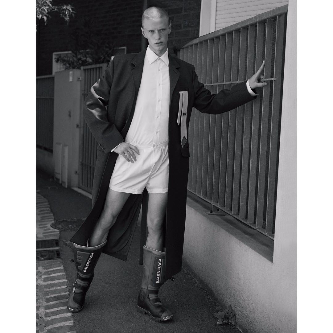Jeppe (@jeppejhorne) for Fantastic Man. Photography by Karim Sadli and styling by Joe McKenna. Hair by Damien Boissinot and make-up by Christelle Cocquet.