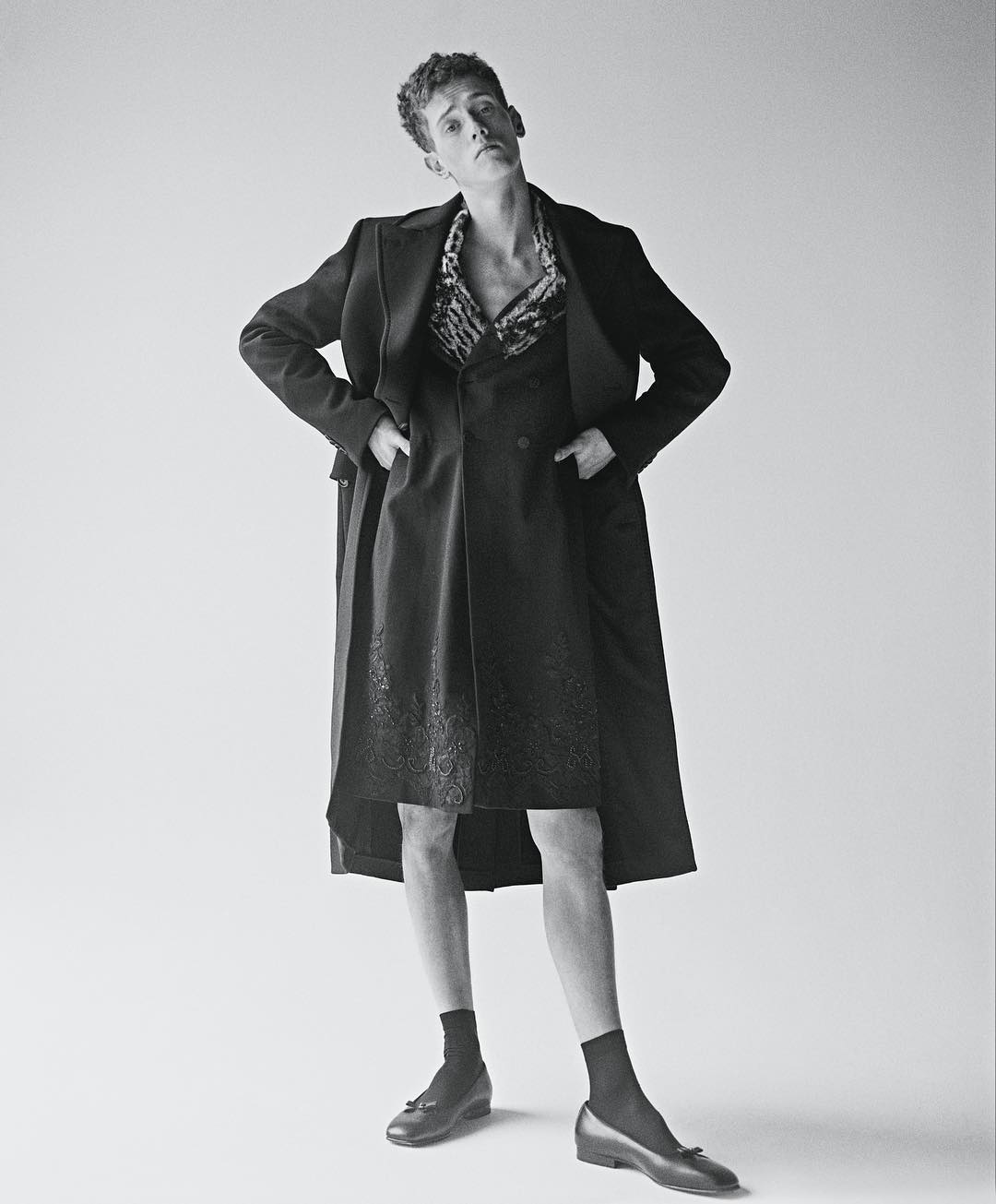 Jesse T (@jesse_tyrrell) for Icon Panorama. Photography by Joachim Mueller-Ruchholtz and styling by Jason Hughes for Icon Panorama. Hair by Thomas Silvermann and make-up by Maria Comparetto.