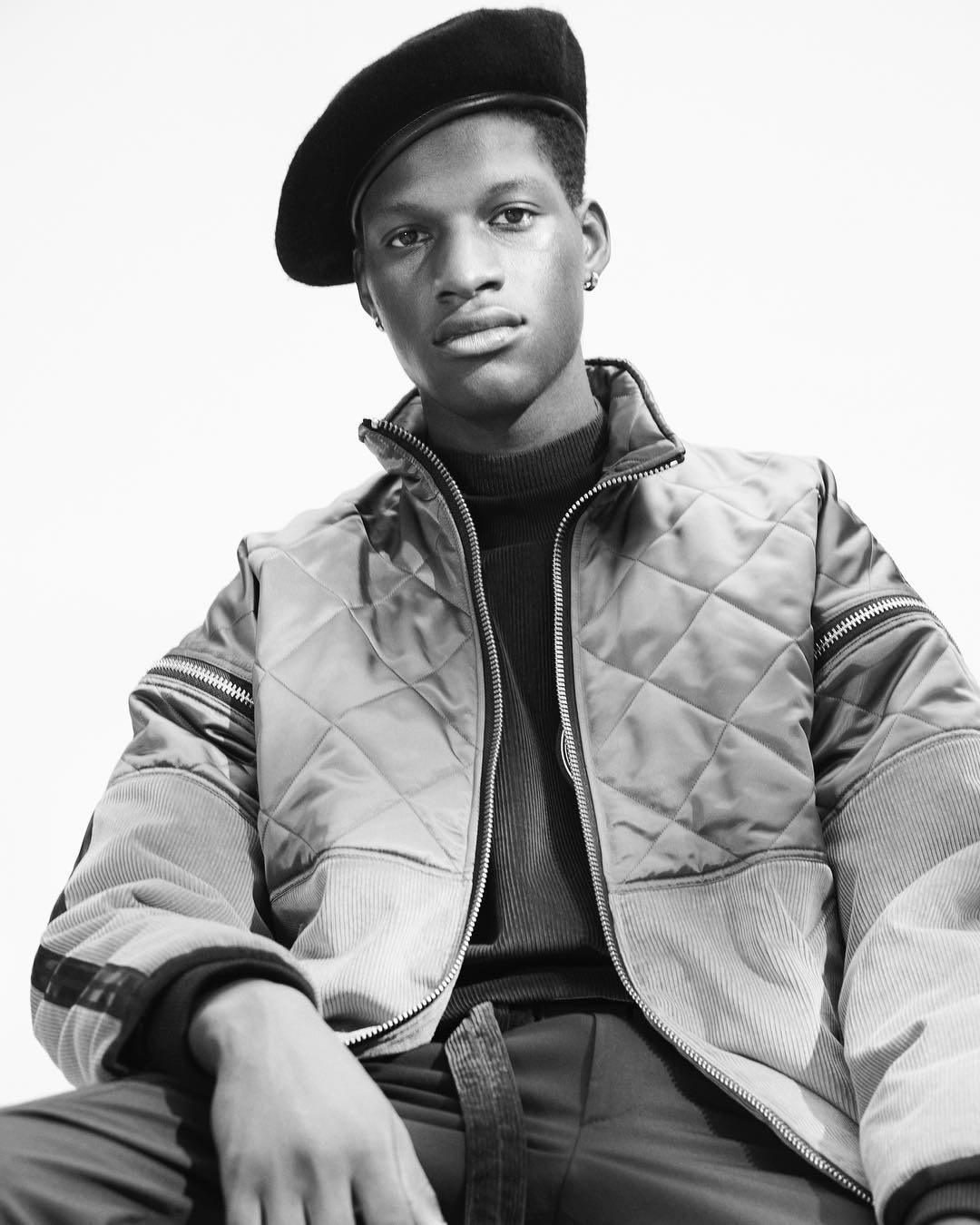 Ousmane for The Greatest Magazine. Photography by Roman Goebel and styling by Ingo Nahrwold. Hair by Nori Takabayashi and make-up by Khela.