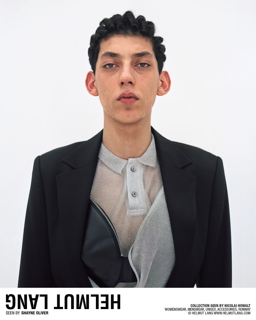 Sofiane (@fianeso938) for Helmut Lang's Seen By Shayne Oliver campaign. Photography by Nicolai Howalt and styling by Akeem Smith. Hair by Holli Smith and make-up by Inge Grognard. Thank you @walterpearce!