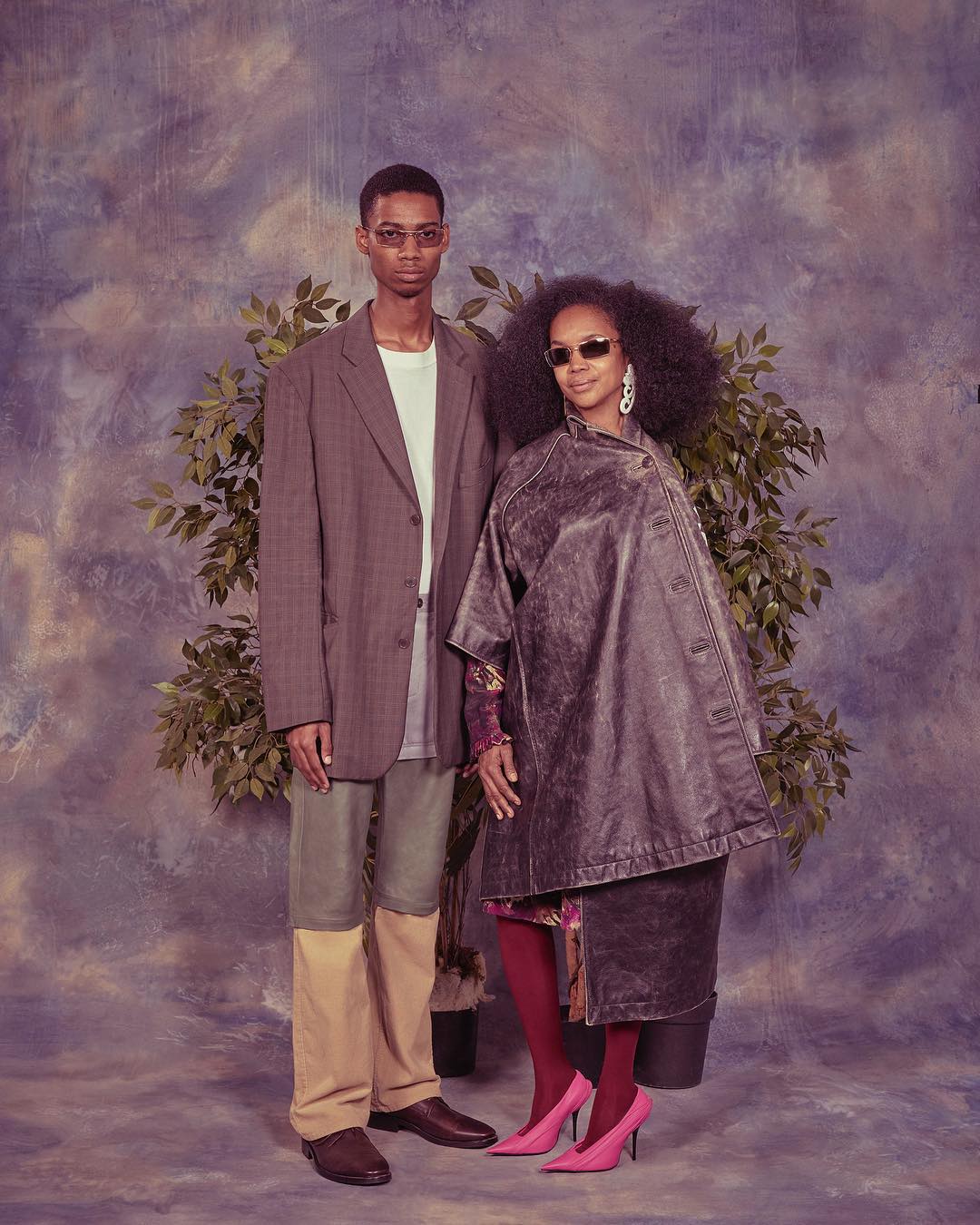 Keiron (@kcaynes) and his mother Wanda for Balenciaga's Spring/Summer 2018 campaign. Photography by Robbie Augspurger and styling by Lotta Volkova. Hair by Gary Gill and make-up by Inge Grognard.