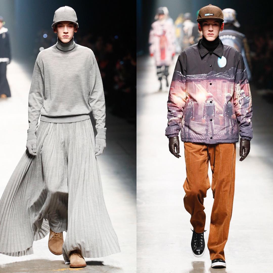 Alexander (@alexbrdy) opening Undercover AW18.