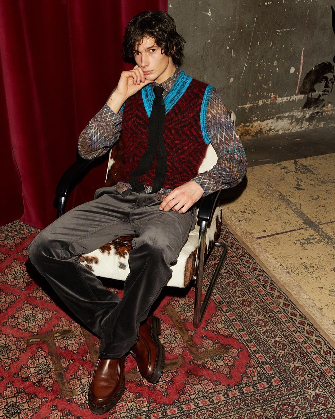 Anton J (@antonjaeger) for Missoni's AW18 Lookbook. Photography by Luca Merli and styling by Stephen Mann. Hair and make-up by Matt Mulhall. Thank you @missbrunello, @pg_dmcasting and @giuliamassullo!
