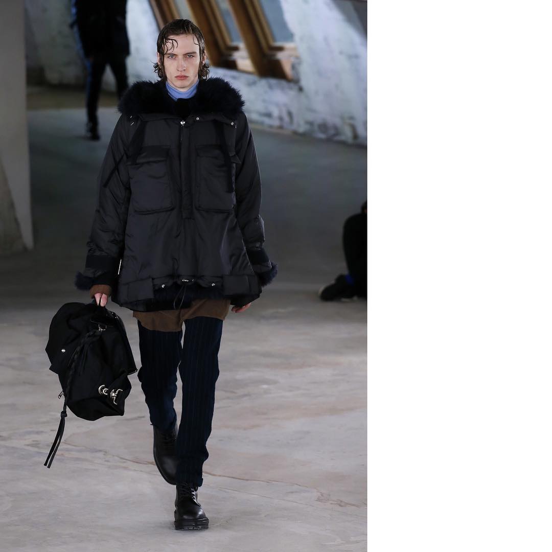 Benno (@bennobulang) for Sacai AW18. Styling by Karl Templer. Thank you @ahcasting and @sivancurrie!