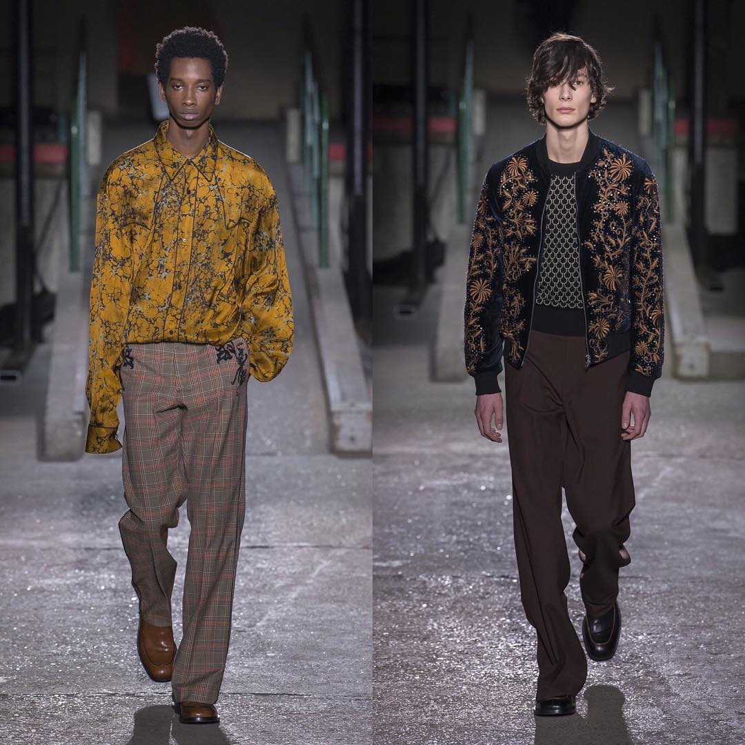 Benoit (@clubvacances) and Anton J (@antonjaeger) for Dries Van Noten AW18. Styling by Nancy Rohde. Thank you @janvh!
