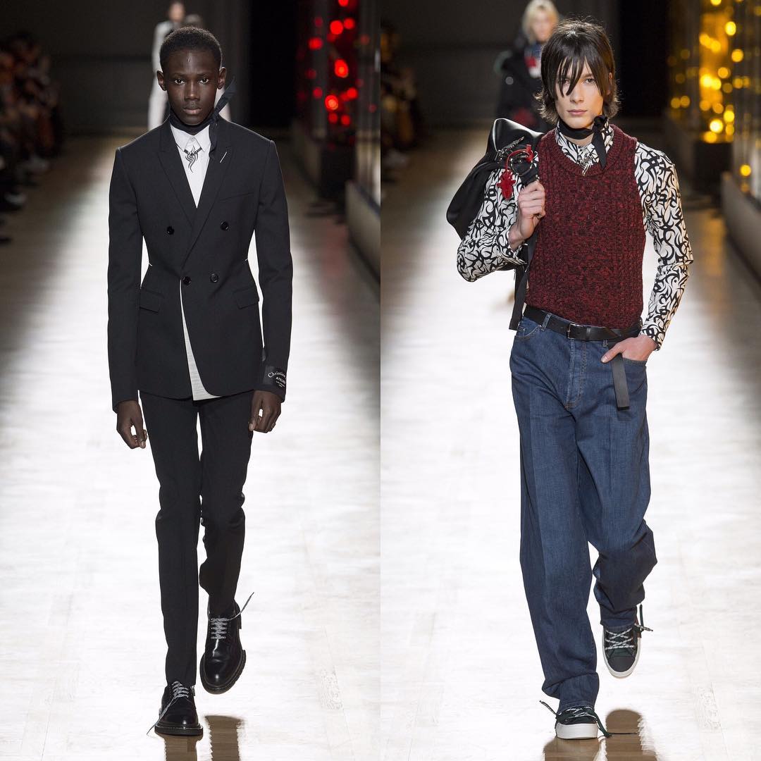 Diacaria (@diacaria_k) and Anton J (@antonjaeger) for Dior Homme AW18. Styling and casting by Mauricio Nardi. Thank you @kris_van_assche, @mauricionardi and @fred_raph_desquesnes!
