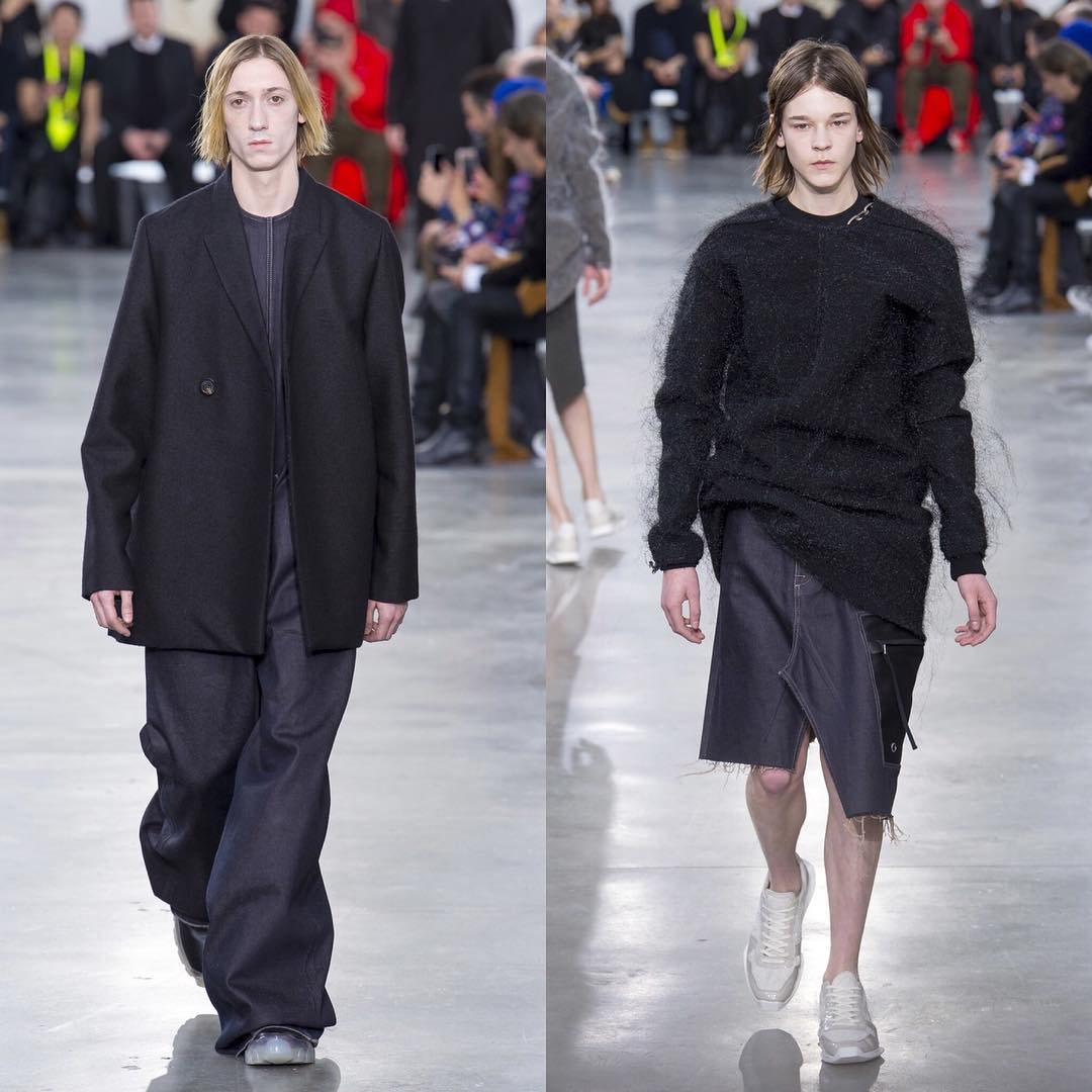 Etienne and Jakob E (@jakob_eilinghoff) for Rick Owens AW18. Styling by Panos Yiapanis. Thank you @amcasting!