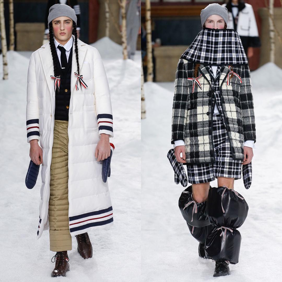 Haris K (@bigduttykhan) and Egon (@egonvanpraet_) for Thom Browne AW18. Thank you @alexandrasandbergcasting!
