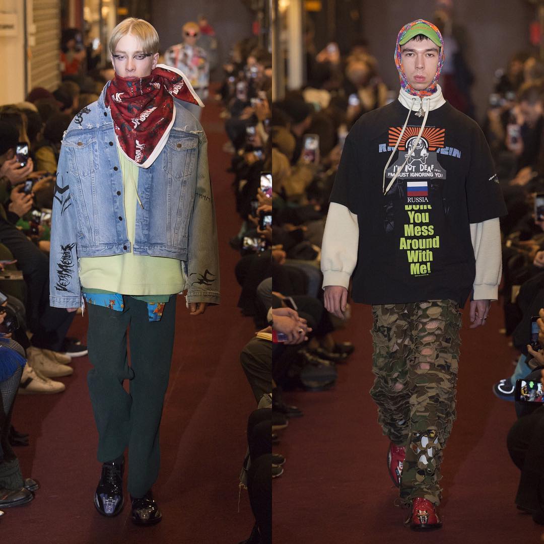 Heikki (@bucket_hat_boy) and Boris B (@be_lec) for Vetements AW18. Thank you @demnagvasalia and @gvasalia!