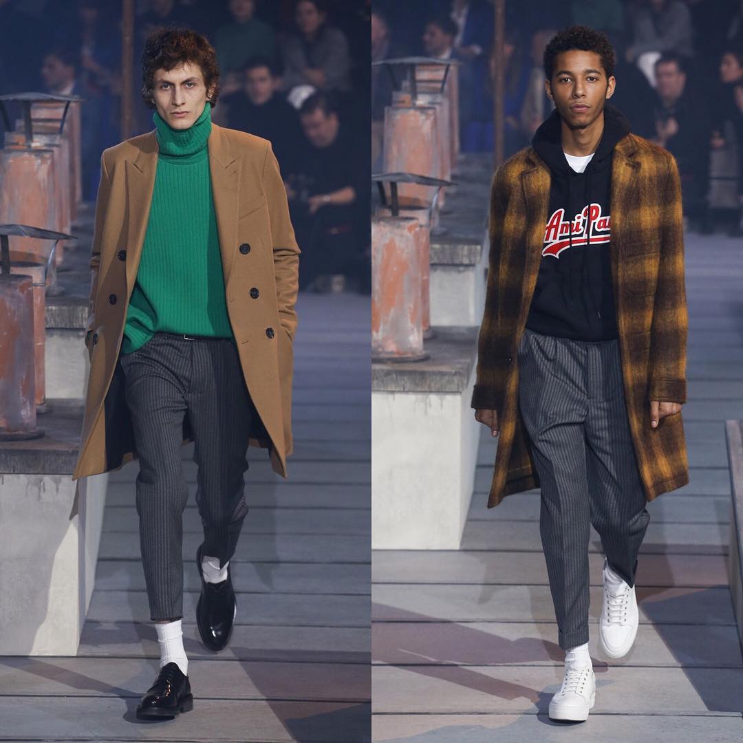 Henry (@henrykitcher) and Alexandre for AMI AW18. Thank you @ben_grimes_casting!