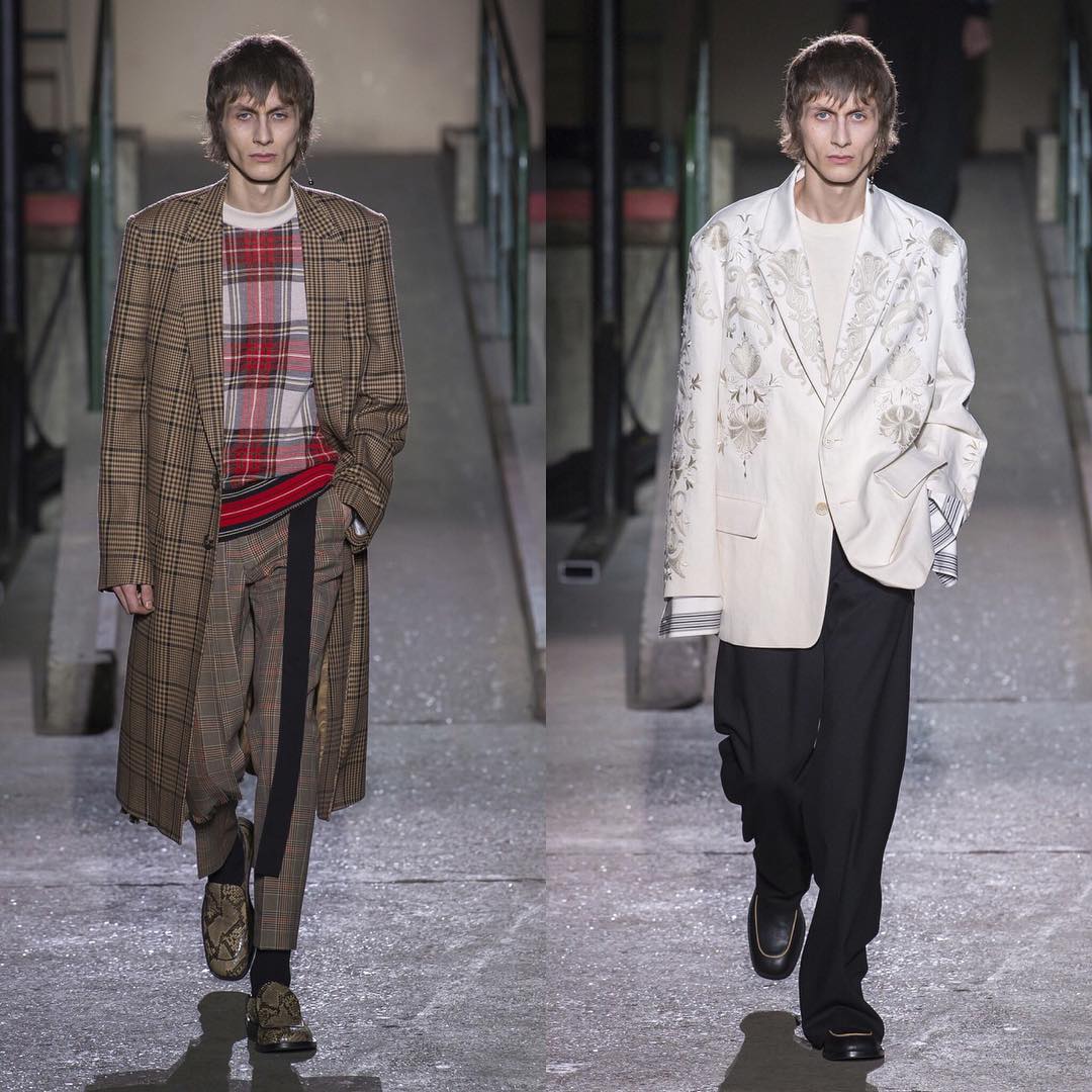 Henry (@henrykitcher) opening Dries Van Noten AW18. Styling by Nancy Rohde. Thank you @janvh!
