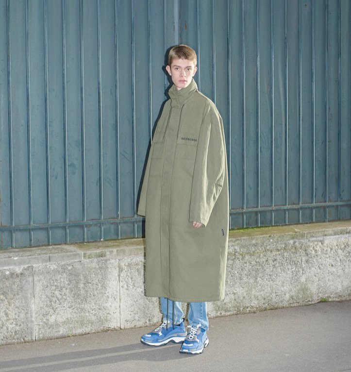 Introducing Huub (@huubkooijman). Here photographed by Johnny Dufort for Balenciaga's Pre-Fall 2018 Lookbook. Styling by Lotta Volkova, hair by Gary Gill and make-up by Inge Grognard.
