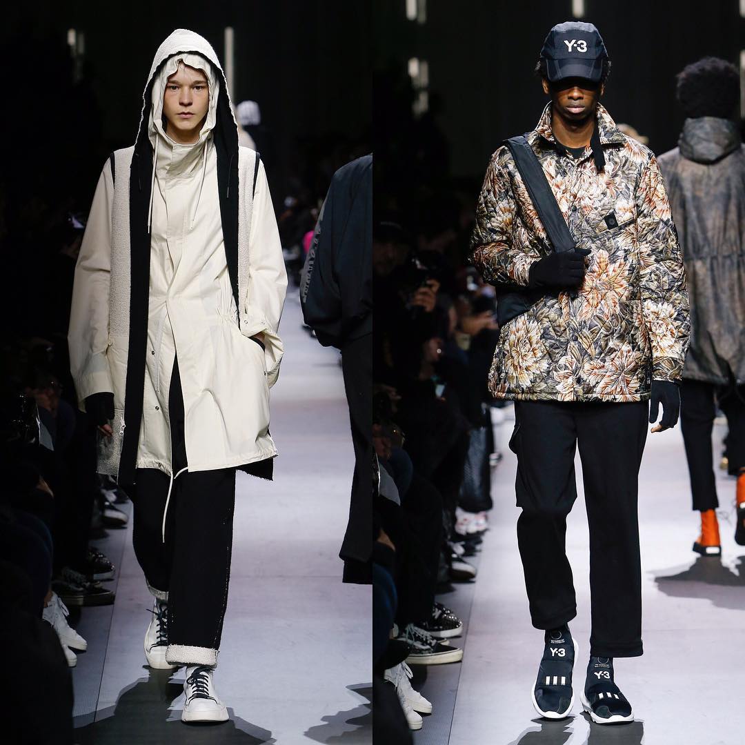 Jakob E (@jakob_eilinghoff) and Benoit (@clubvacances) for Y-3 AW18. Thank you @angusctmunro and @lizgoldson!