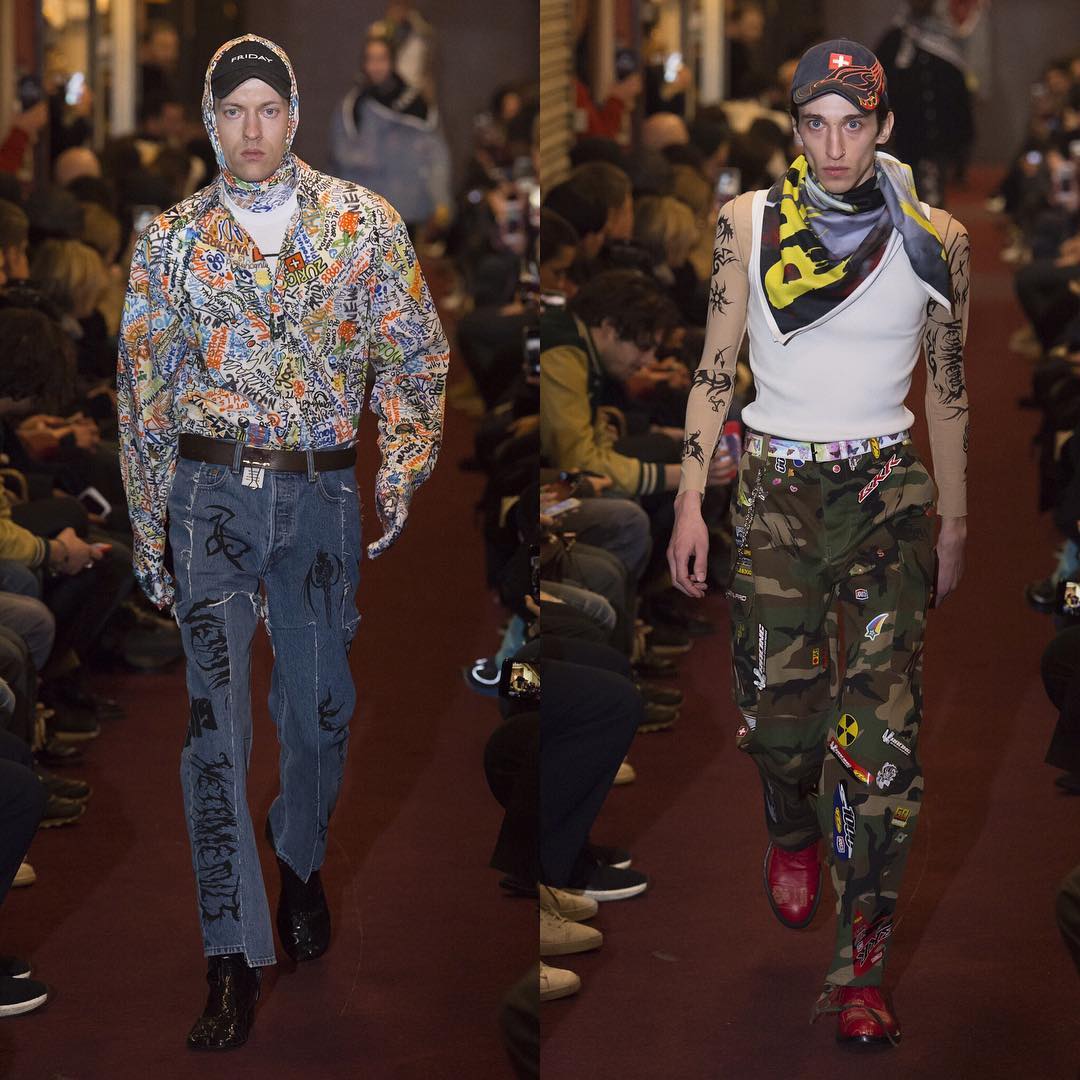 Jarno (@jarnoparkkima) and Nicklas B (@nicklasbrown) for Vetements AW18. Thank you @demnagvasalia and @gvasalia!