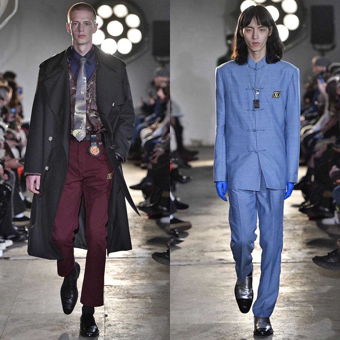 Jeppe (@jeppejhorne) and Na (@na___c) for Xander Zhou AW18. Styling by Gary David Moore. Thank you @maddeostlie!