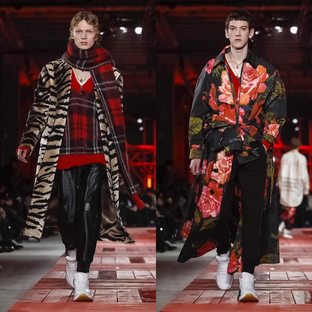 Jonas G (@jonasgloeer) and Alexander (@alexbrdy) for Alexander McQueen AW18. Styling by Alister Mackie. Thank you @jesshallettcast and @caitlin_prosser_!