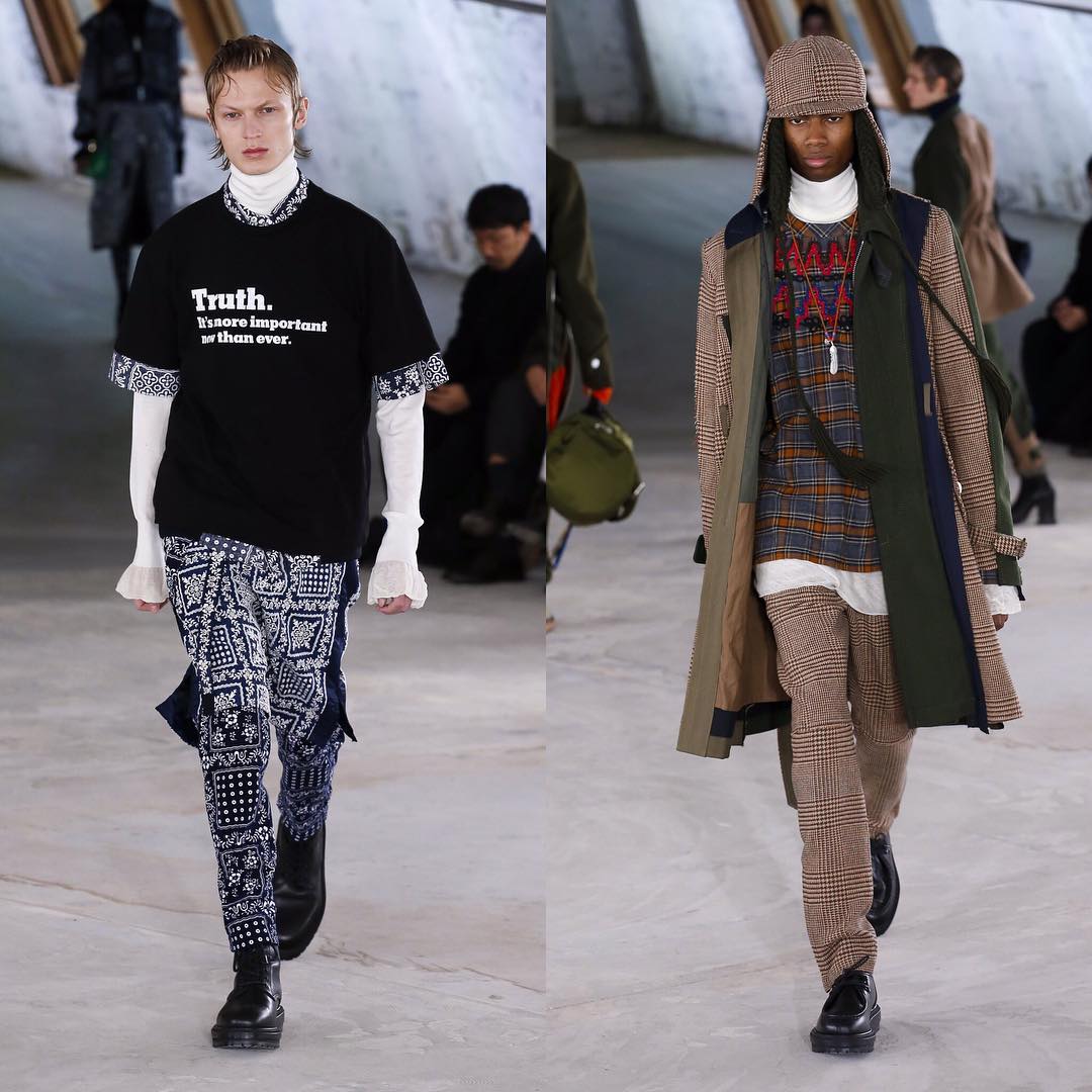 Jonas G (@jonasgloeer) and Keiron (@kcaynes) for Sacai AW18. Styling by Karl Templer. Thank you @ahcasting and @sivancurrie!