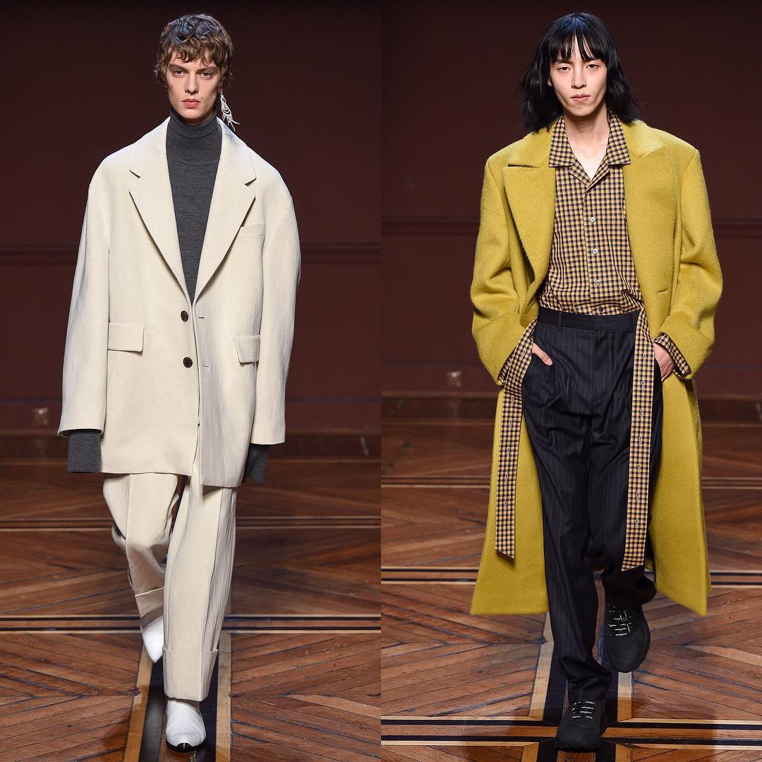Leon D (@leondame) and Na (@na___c) for Wooyoungmi AW18. Styling by Andrej Skok. Thank you @leilaanannacasting and @barbaranicolicasting!