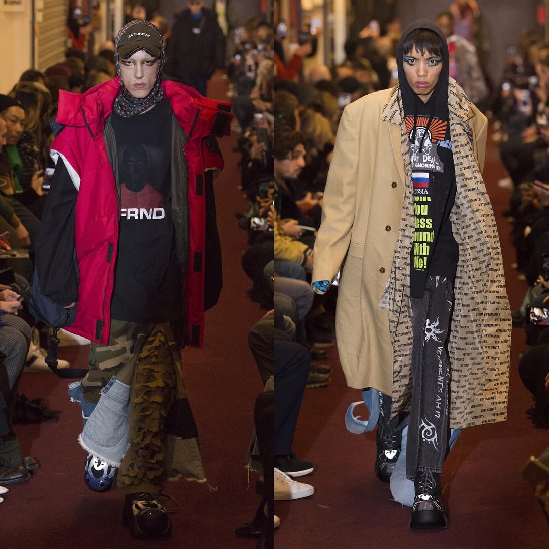 Loik (@bfrndbfrnd) and Rei (@reialise) for Vetements AW18. Thank you @demnagvasalia and @gvasalia!