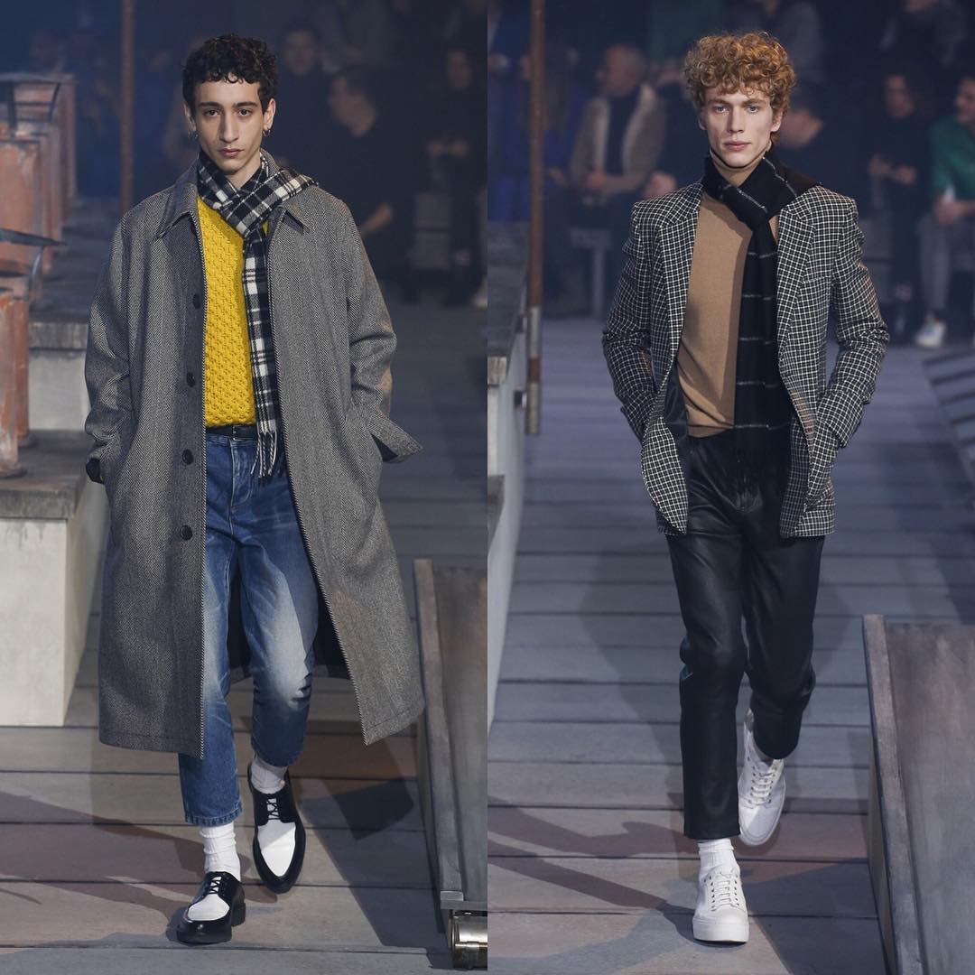 Said (@saeed.ealise) (opened) and Robbi G (@robs_n) for AMI AW18. Thank you @ben_grimes_casting!