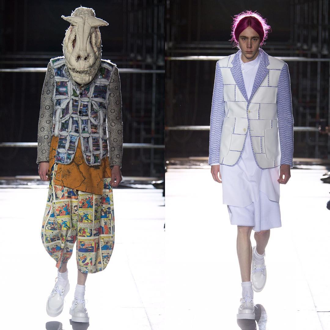 Samson (@samson.s.w) opening Comme des Garçons Hommes Plus AW18.