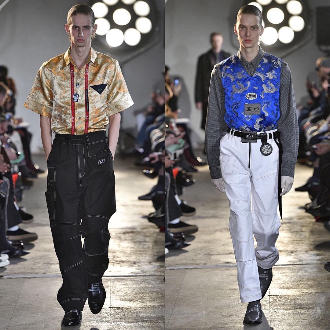 Tom A (@tomattonmoore) and Leon D (@leondame) for Xander Zhou AW18. Styling by Gary David Moore. Thank you @maddeostlie!