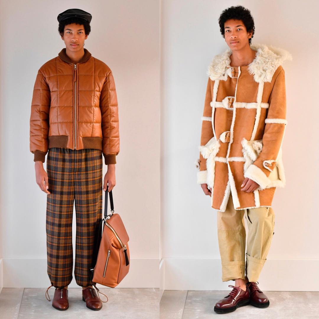 Yannis H (@ynnis.hlme) for Loewe AW18. Styling by Benjamin Bruno. Thank you @ashleybrokaw!