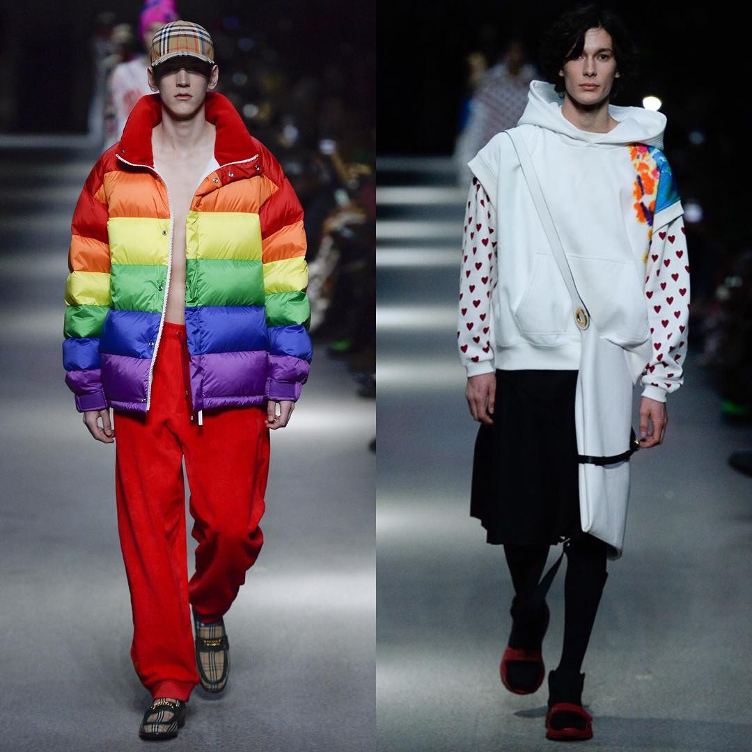Alexander (@alexbrdy) and Anton J (@antonjaeger) for Burberry's February 2018 show. Styling by Elliott Smedley. Thank you @leilaanannacasting, @barbaranicolicasting and @maddi_serra!