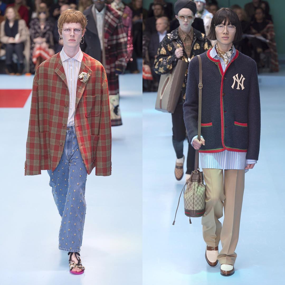 Leon R (@leochrom) (exclusive) and Eun Sang (@eunsang6) (exclusive) for Gucci AW18. Thank you @lallo25, @barbaranicolicasting, @leilaanannacasting and @andrea_prato!