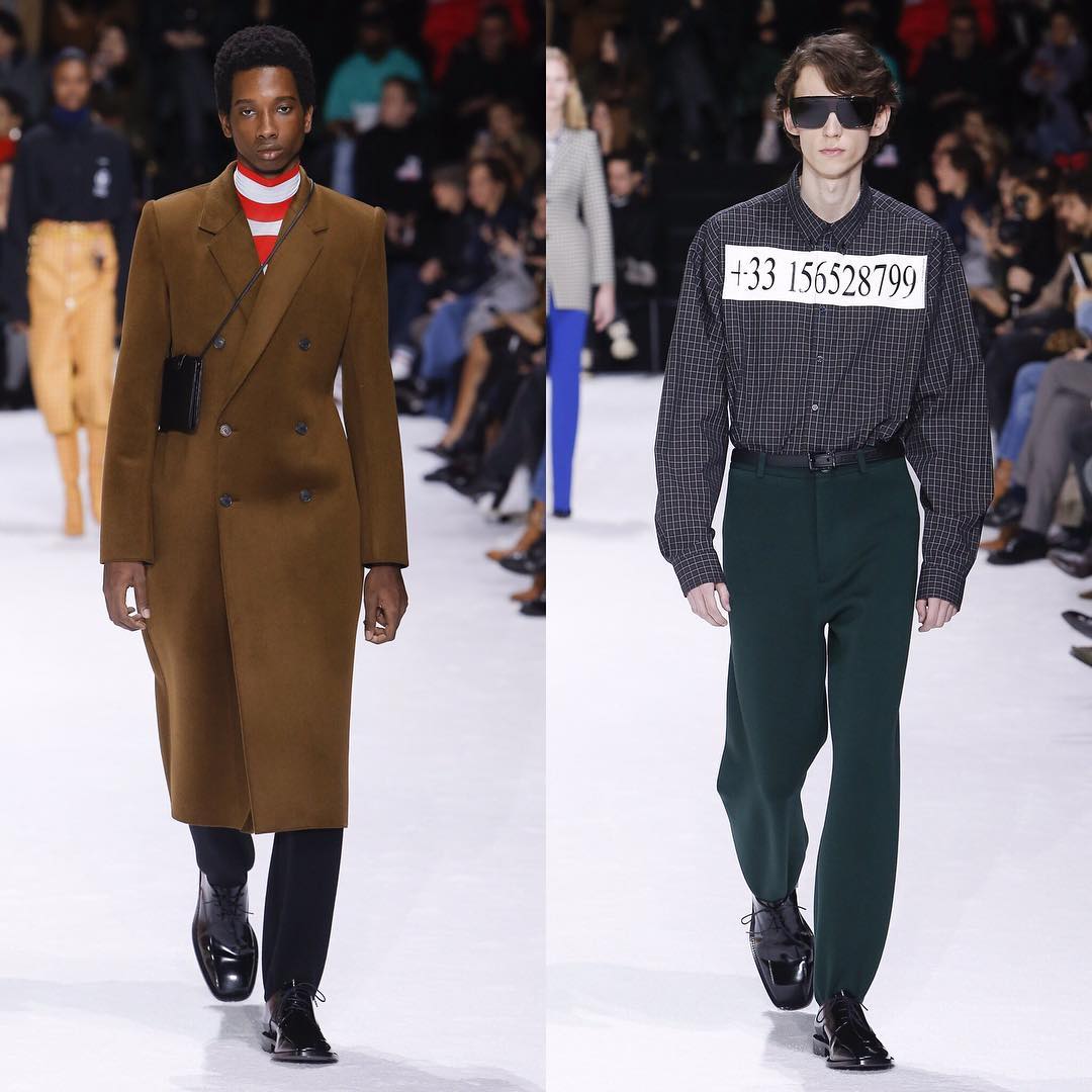 Benoit (@clubvacances) and Alex B (@kiruzo) for Balenciaga AW18. Hair by Gary Gill and make-up by Inge Grognard. Thank you to @demnagvasalia, @lottavolkova and the whole @balenciaga team!