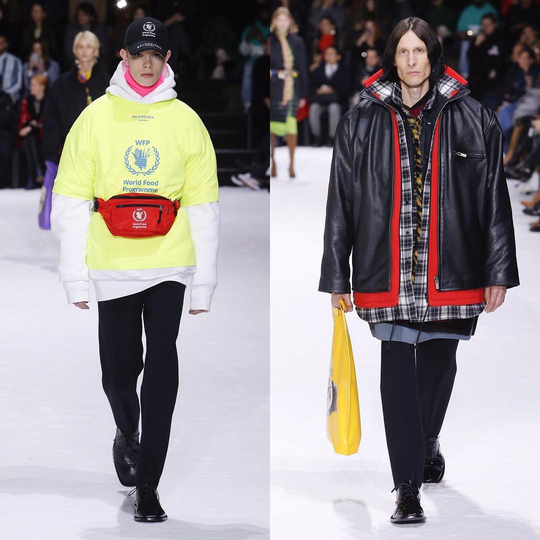 Huub (@huubkooijman) and Antti (@lovecatswilltearusapart) for Balenciaga AW18. Hair by Gary Gill and make-up by Inge Grognard. Thank you to @demnagvasalia, @lottavolkova and the whole @balenciaga team!