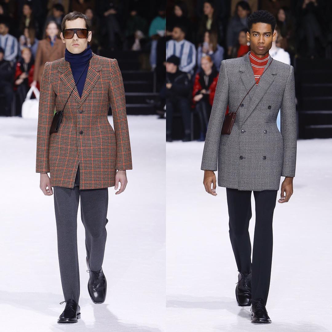 Jarno (@jarnoparkkima) and Keiron (@kcaynes) for Balenciaga AW18. Hair by Gary Gill and make-up by Inge Grognard. Thank you to @demnagvasalia, @lottavolkova and the whole @balenciaga team!