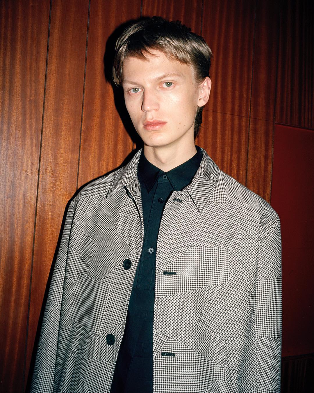 Jonas G (@jonasgloeer) for McQ SS18. Photography by Chris Rhodes and styling by Jodie Barnes. Hair by Naoki Komiya and make-up by Mathias Van Hooff.