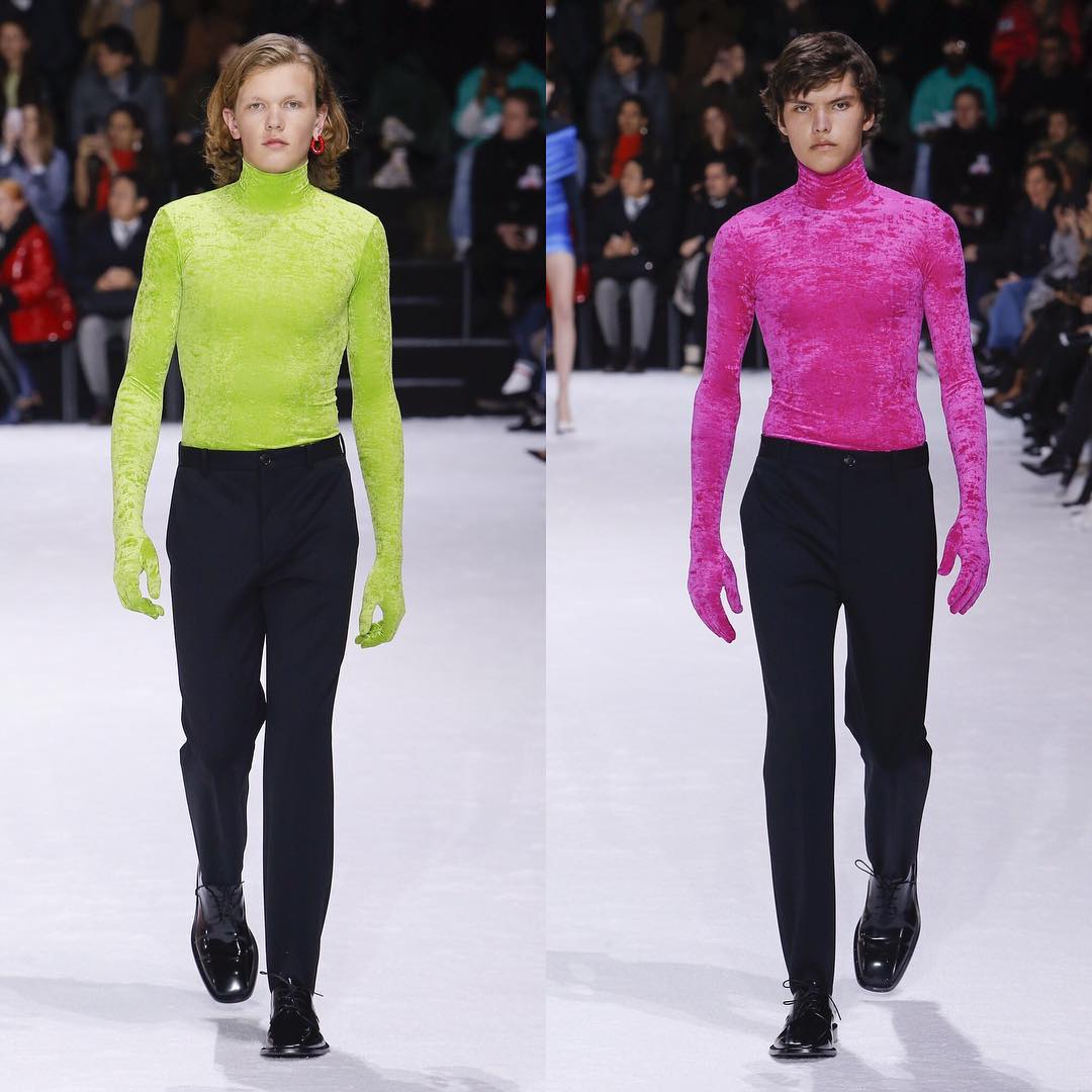 Josef and Jack K (@jkrupacode) for Balenciaga AW18. Hair by Gary Gill and make-up by Inge Grognard. Thank you to @demnagvasalia, @lottavolkova and the whole @balenciaga team!