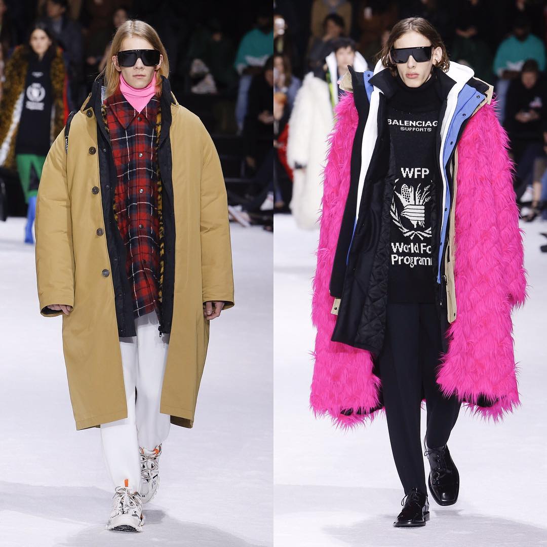 Niilo and Sebastian P (@st.seppi) for Balenciaga AW18. Hair by Gary Gill and make-up by Inge Grognard. Thank you to @demnagvasalia, @lottavolkova and the whole @balenciaga team!