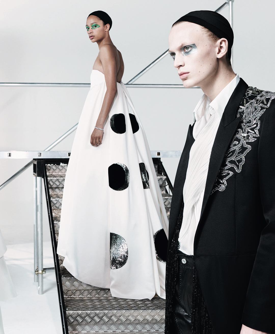Jonas G (@jonasgloeer) for British Vogue. Photography by Willy Vanderperre and styling by Venetia Scott. Hair by Anthony Turner and make-up by Lynsey Alexander. Thank you @mrsvoguester!