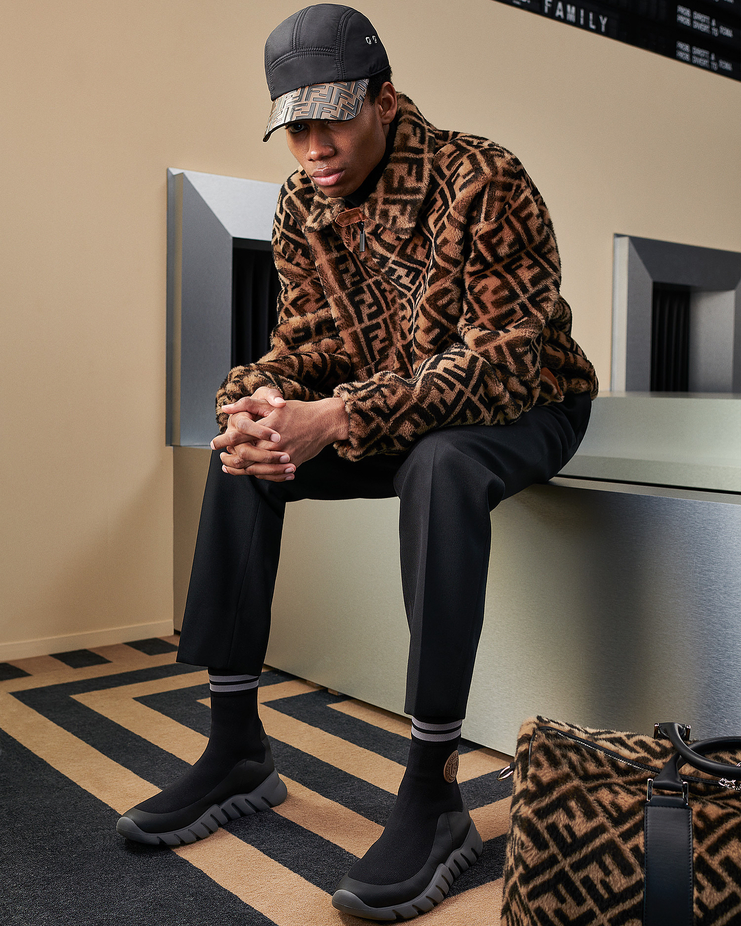 Keiron (@kcaynes) for Fendi's AW18 catalogue. Photography by Daniel Sannwald and styling by Julian Ganio. Grooming by Rossella Marzullo. Thank you @giuliamassullo!