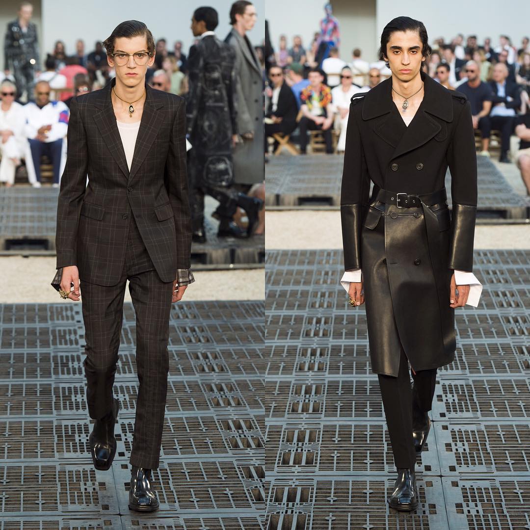 Alexander (@alexbrdy) and Aramish (@aramishmangi) for Alexander McQueen SS19. Styling by Alister Mackie. Thank you @jesshallettcast and @caitlin_prosser_!
