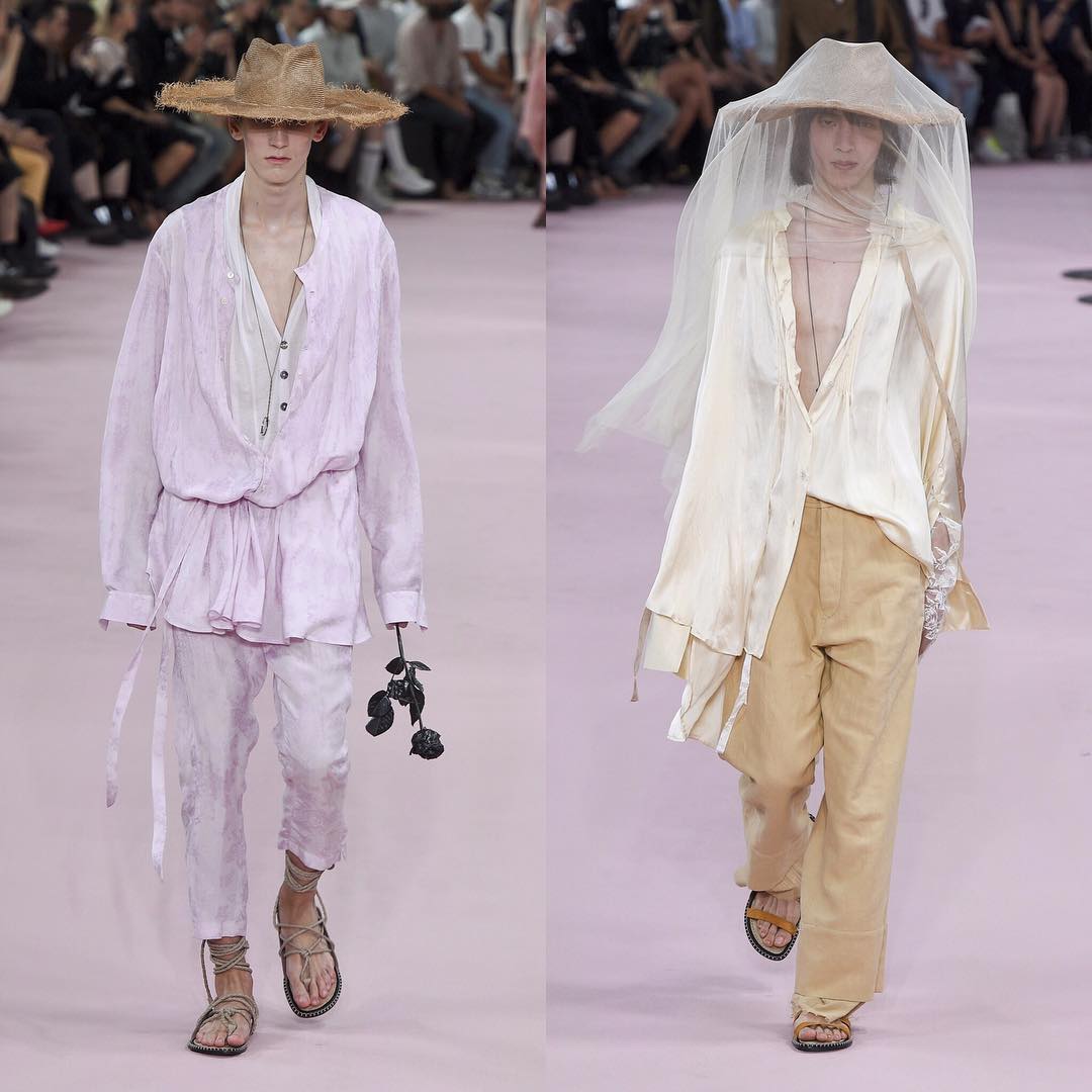 Alexander (@alexbrdy) and Na (@na___c) for Ann Demeulemeester SS19. Styling by Robbie Spencer. Thank you @sebastien__meunier and @svea_g!