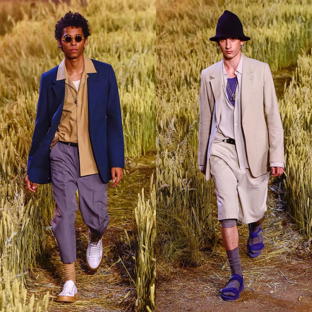 Alexandre and Said (@saeed.ealise) for AMI SS19. Thank you @alexandremattiussi9 and @ben_grimes_casting!