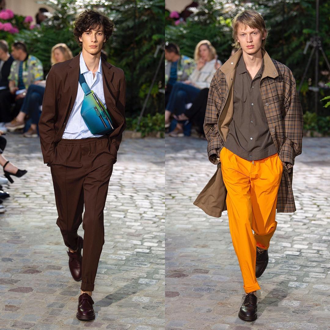 Anton J (@antonjaeger) and Jonas G (@jonasgloeer) for Hermès SS19. Styling by Beat Bolliger.