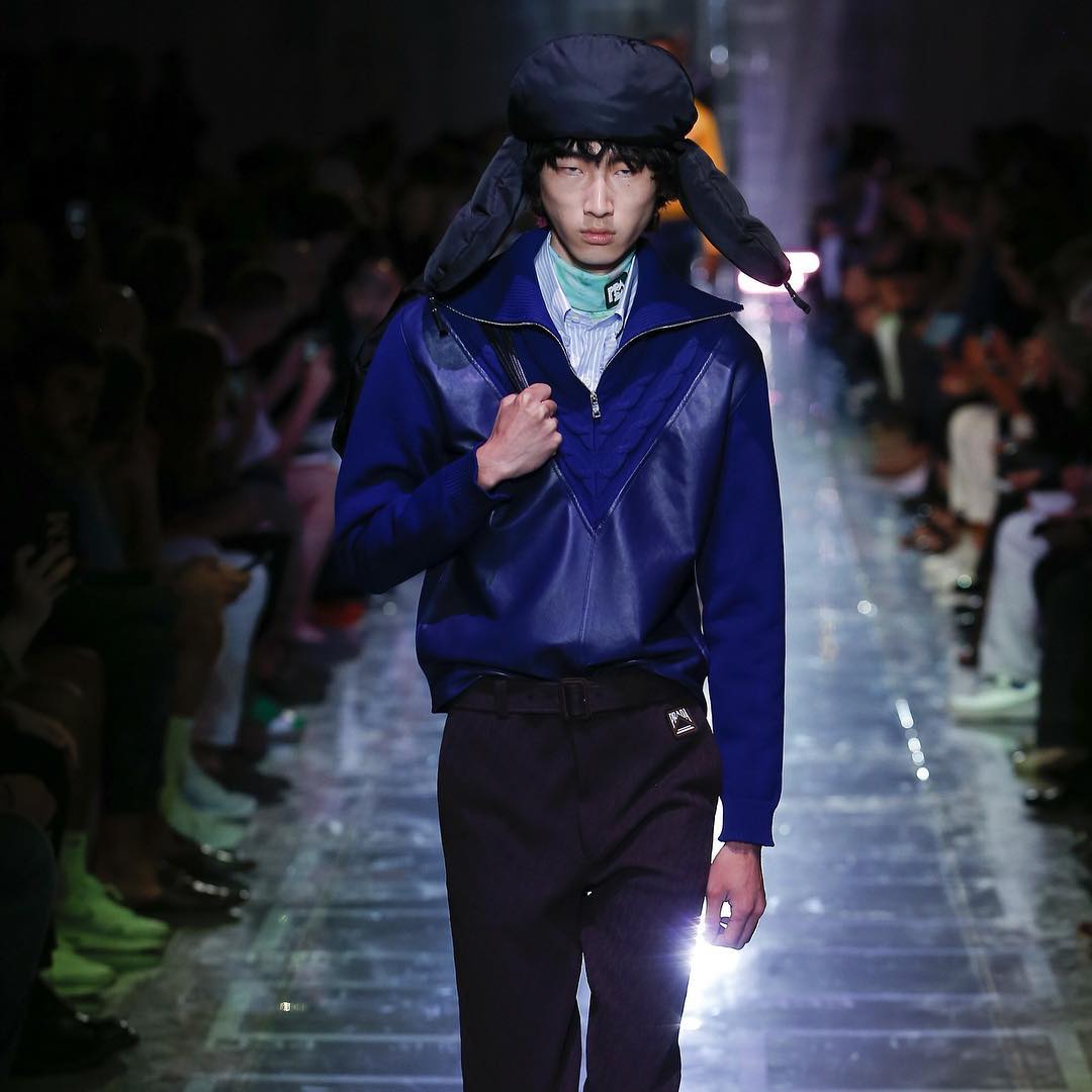 Han Ji (@hannxji) for Prada SS19. Styling by Olivier Rizzo. Thank you @ashleybrokaw and @hottattack!
