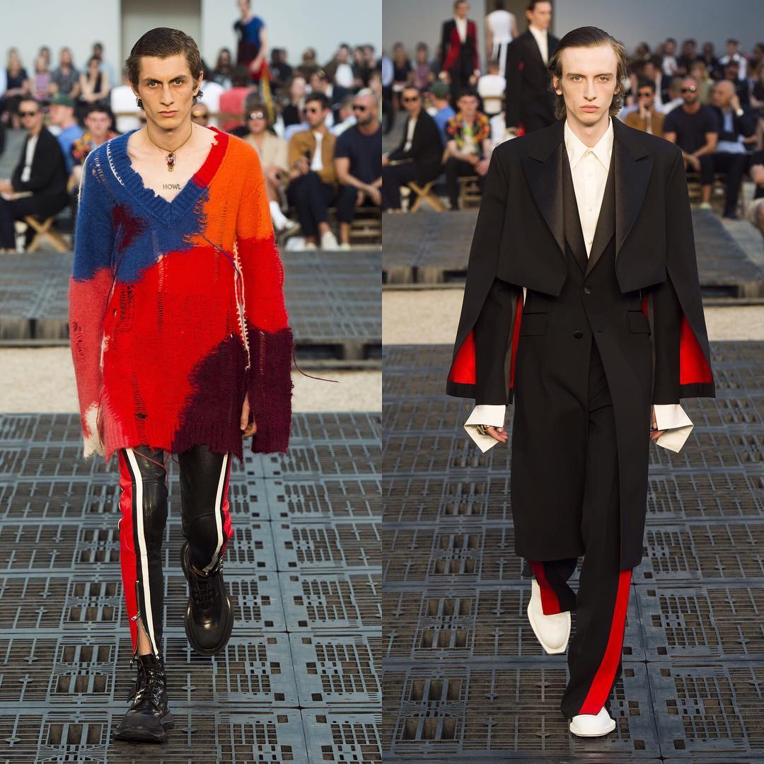 Henry (@henrykitcher) and Benno (@bennobulang) for Alexander McQueen SS19. Styling by Alister Mackie. Thank you @jesshallettcast and @caitlin_prosser_!