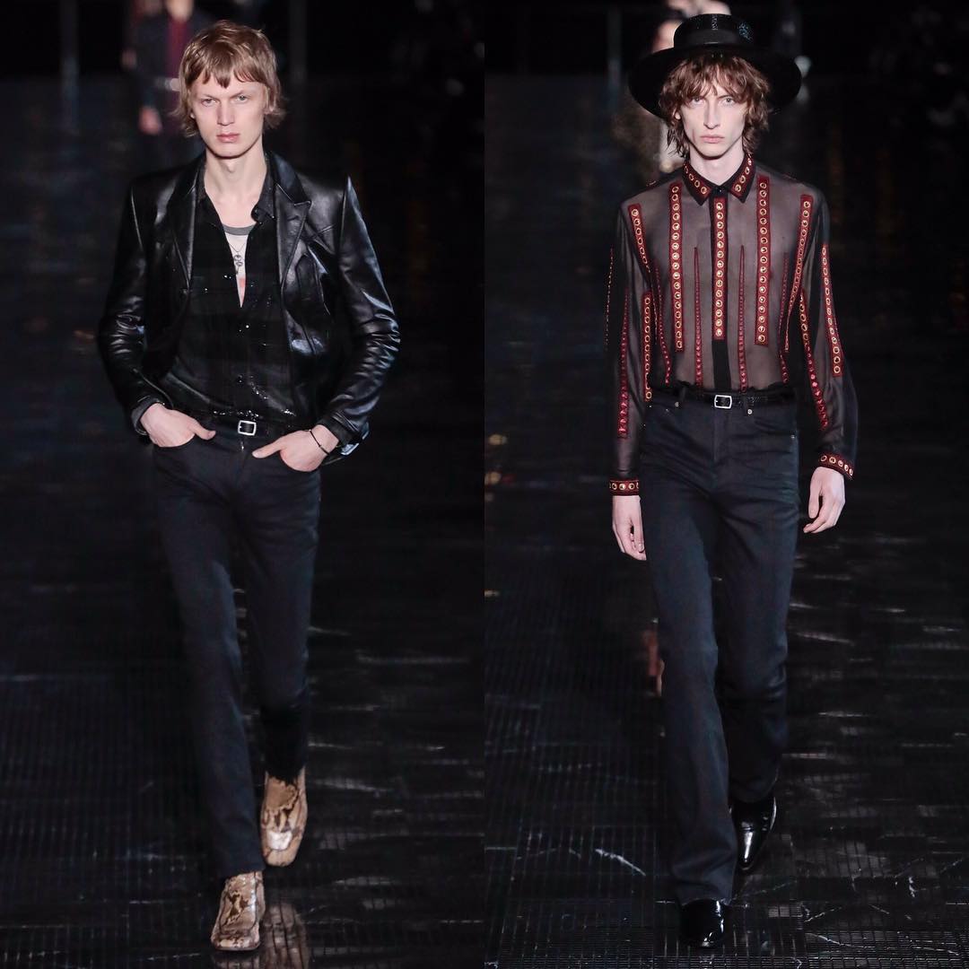 Jonas G (@jonasgloeer) and Benno (@bennobulang) for Saint Laurent SS19. Styling by Alastair McKimm. Thank you @anthonyvaccarello and @samuel_ellis!