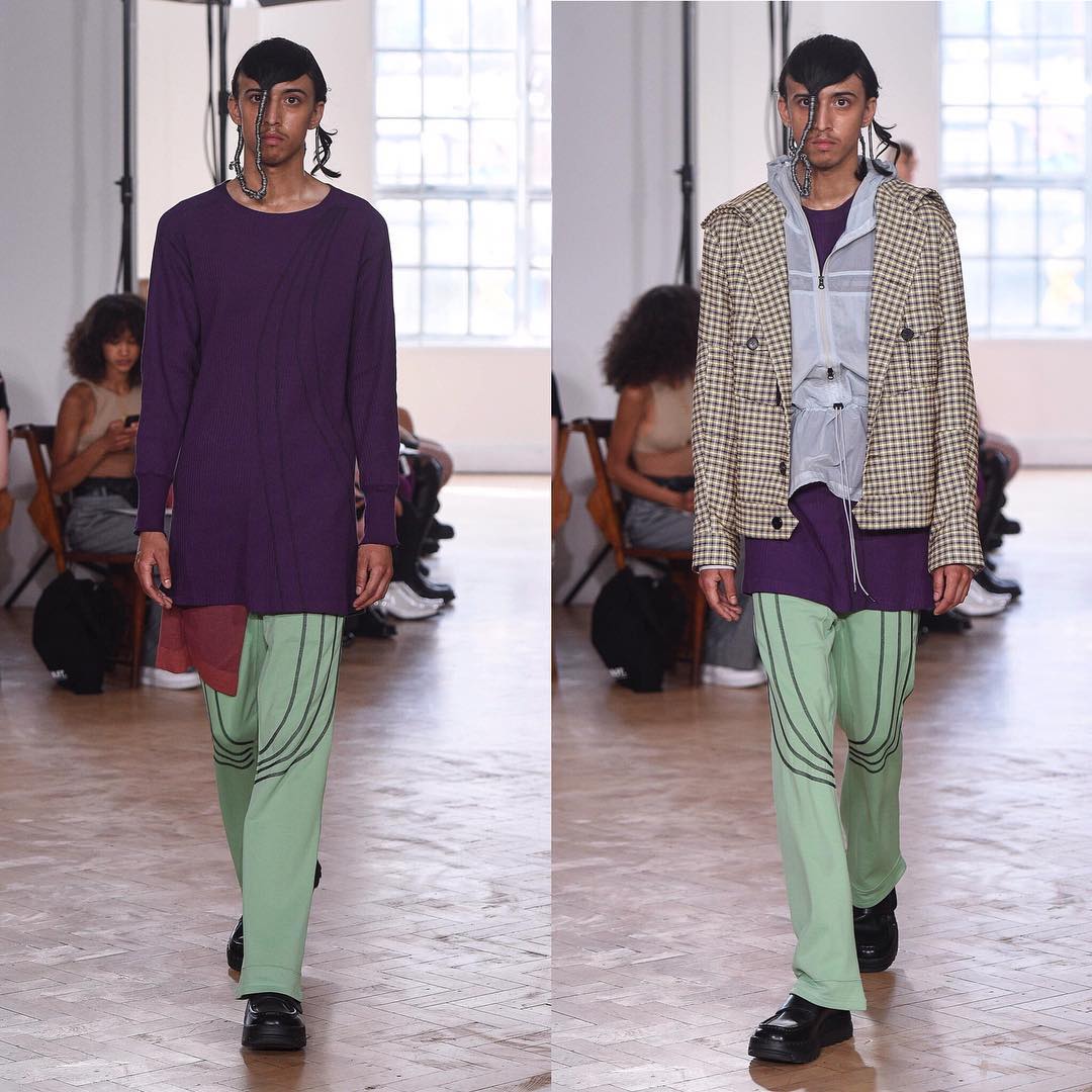 Jude (@jude.fo) for Kiko Kostadinov SS19. Styling by Stephen Mann. Thank you @arqa_cast!