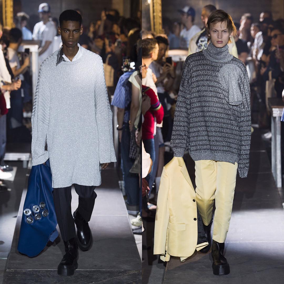 Keiron (@kcaynes) and Jonas G (@jonasgloeer) for Raf Simons SS19. Thank you @ashleybrokaw!