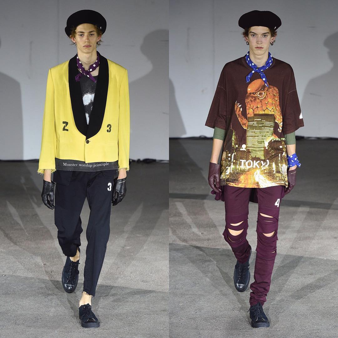 Tom K (@tk.shawty) and Alexander (@alexbrdy) for Undercover SS19. Thank you @shelleydurkancasting!