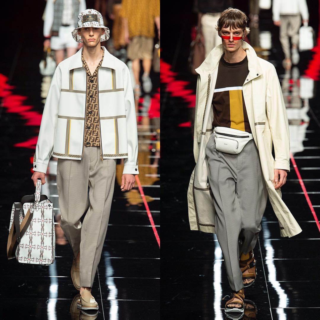 Tom K (@tk.shawty) (debut) and Leon D (@leondame) for Fendi SS19. Styling by Julian Ganio. Thank you @pg_dmcasting, @samuel_ellis and @arthurmejean!