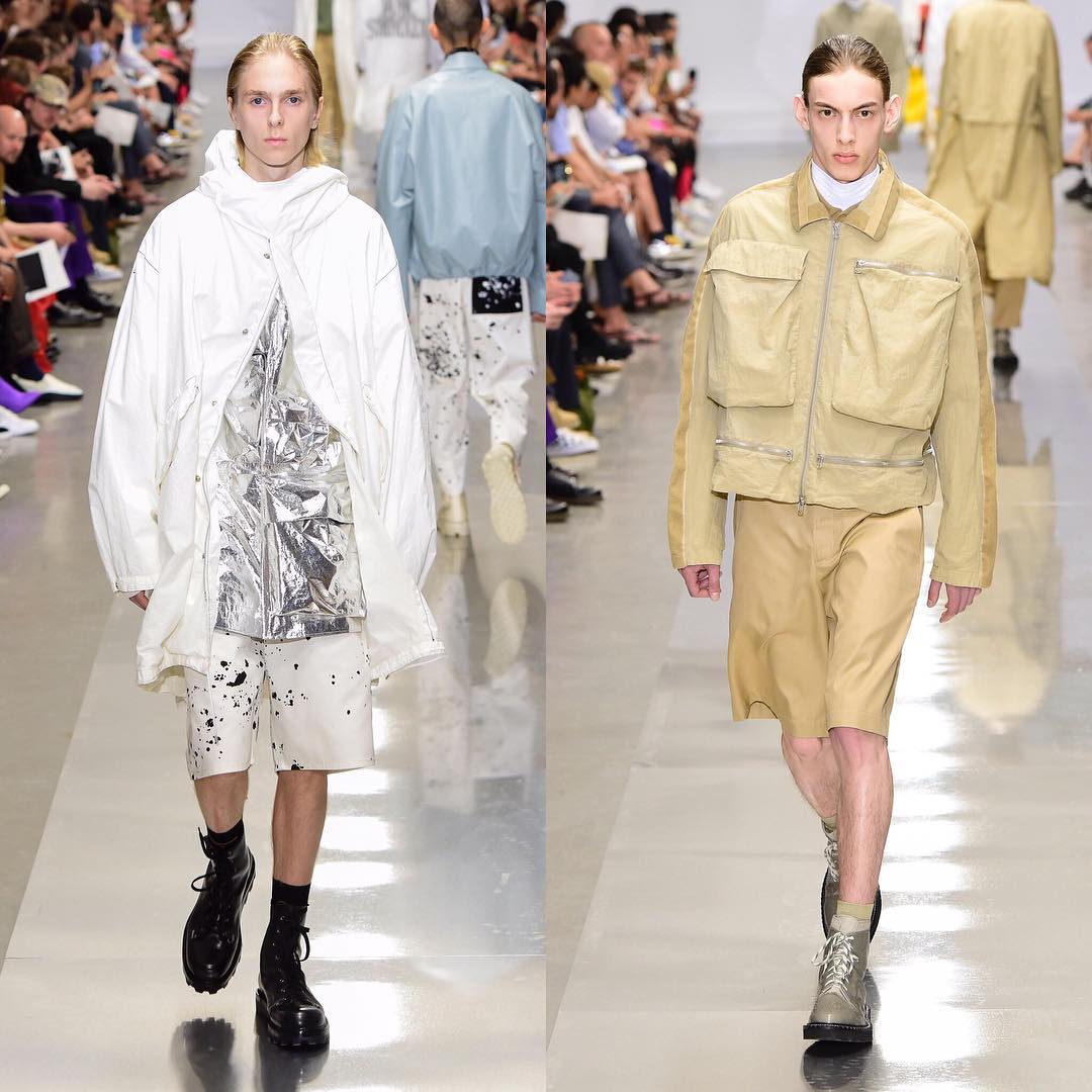 Yannick B (@yannickthefruitdude) and Sebastian P (@st.seppi) for OAMC SS19. Styling by Bridie Gilbert. Thank you @lukemeier16 and @arqa_cast!